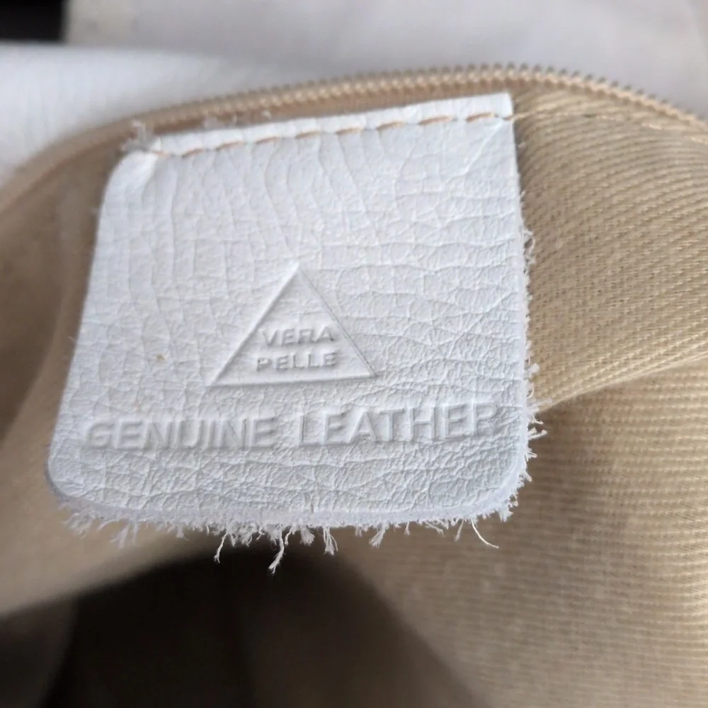 Vera Pelle White Shoulder Bag - Picture 3 of 11